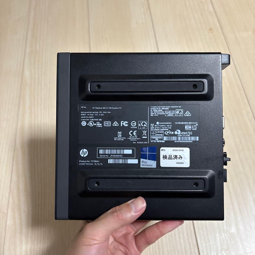超小型　手の平サイズPC i5 16GB SSD 500GB Win11