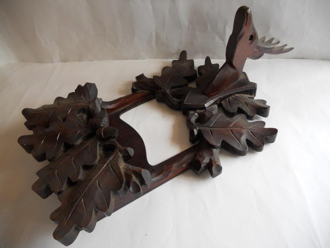 相模彫 創始者　鏡碩吉 作　木彫り の 状差し 希少 入手困難 です。