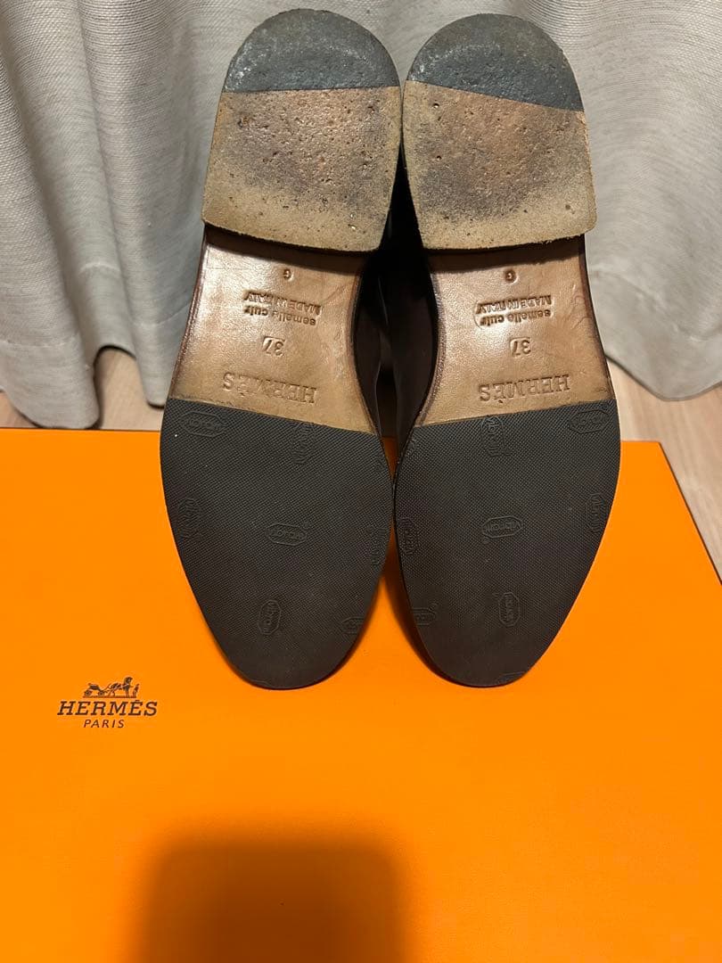 ロ*プ様 HERMES / ジャンピング ケリー シルバー金具 ブーツ / si