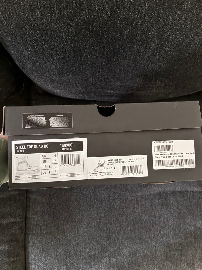 専用Rick Owens×Dr.martens STEEL TOE BOOT