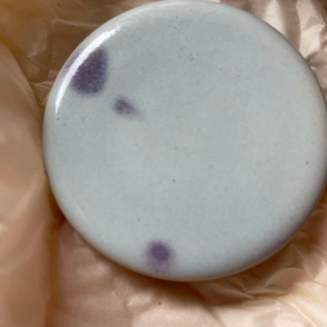 月山鼓窯　鈞窯香合　岩坂直