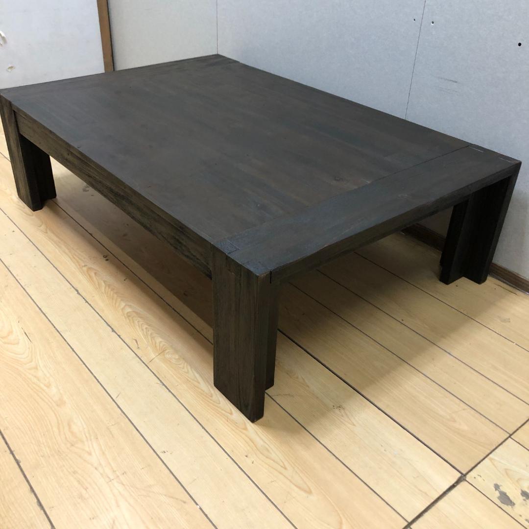 送料無料 座卓 ローテーブル 4人 うづくり 和室 ビンテージ 88205