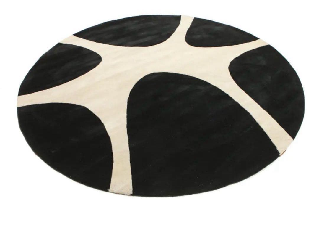 【定価17万】RUGVISTA 円形 サークル ウール ラグ　絨毯　225cm