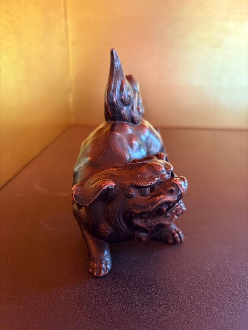 獅子　置物