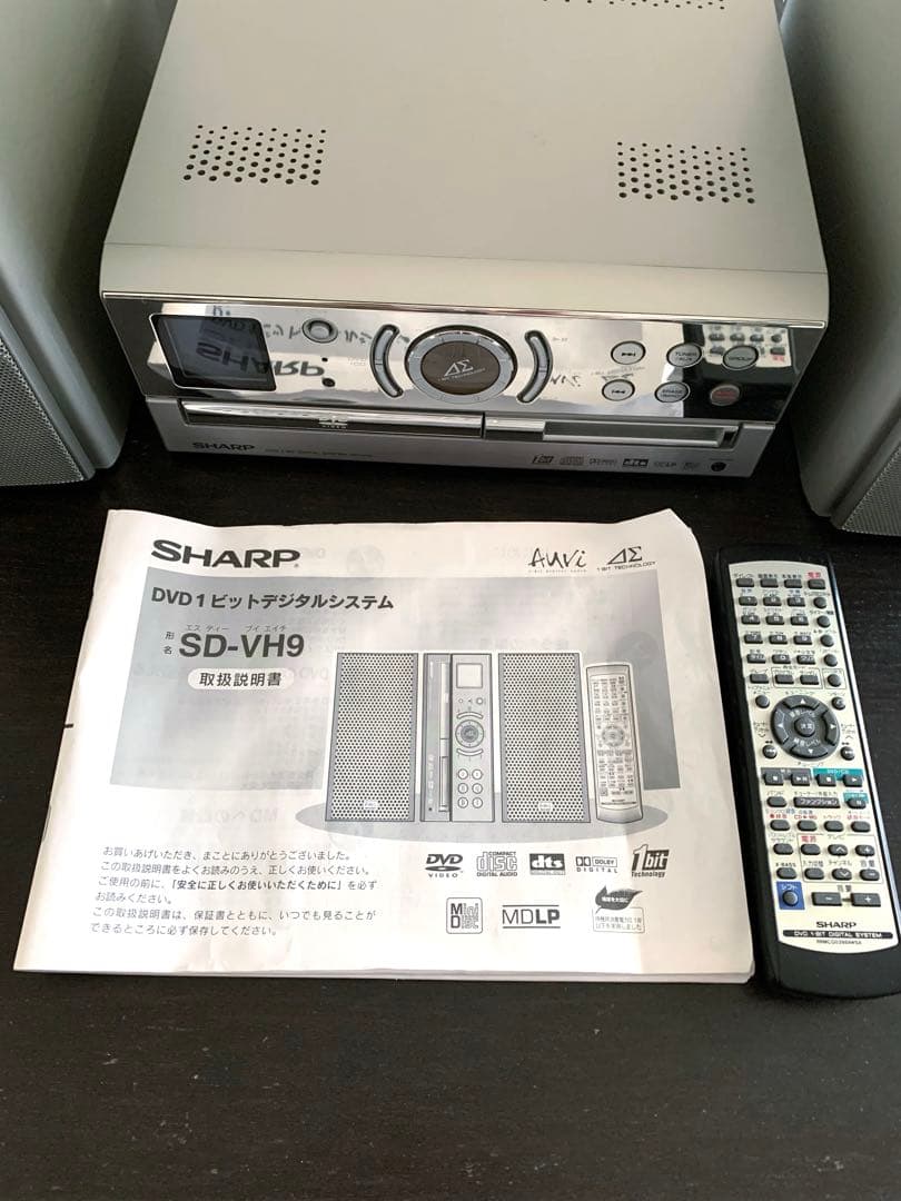 ☆SHARP☆ミニコンポ SD-VH9-Sシャープ CD MD DVD