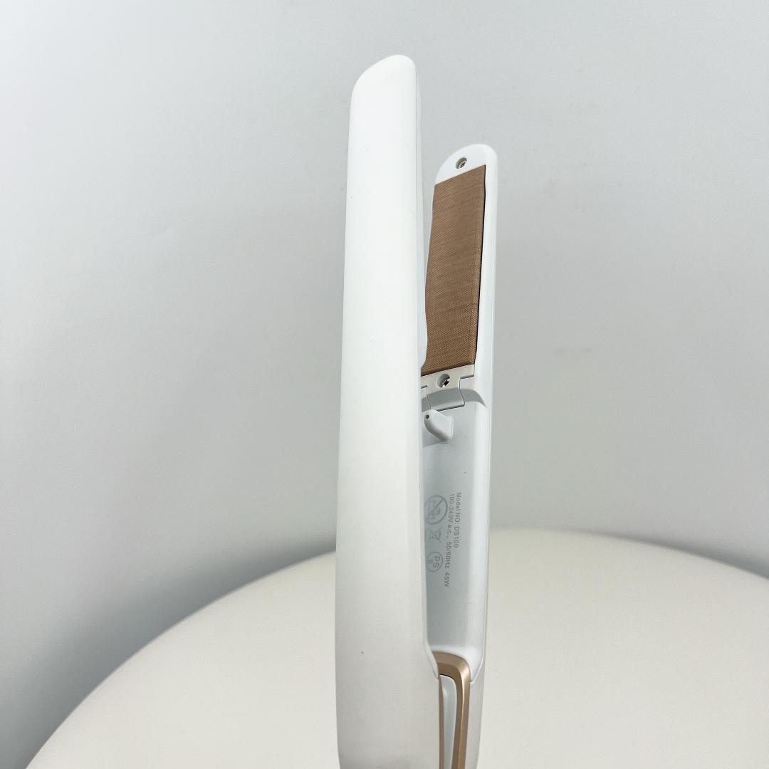 【美品】 KINUJO W ストレートヘアアイロン ホワイト 花柄 箱付き