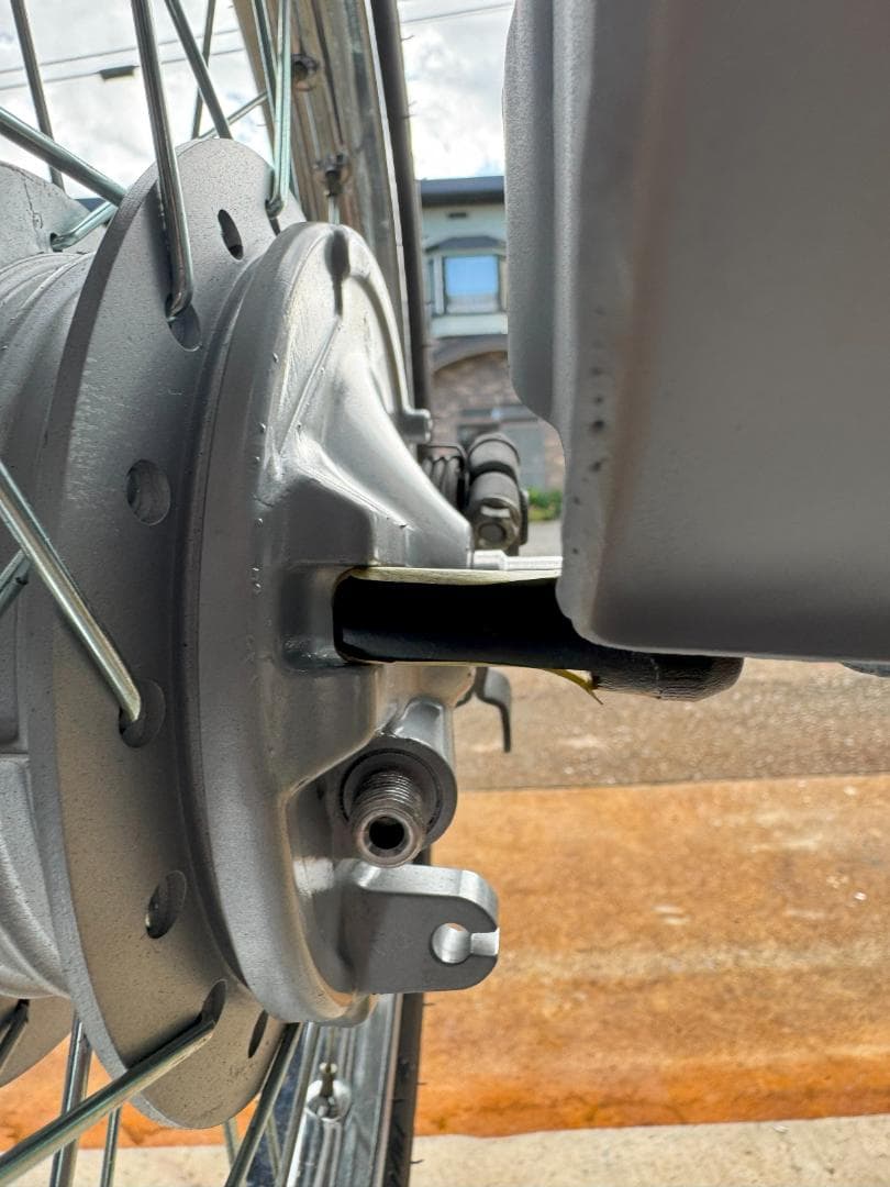 健*郎様 スーパーカブ ワイドフロントフォーク 純正ハブ対応 フルセット 幅約1