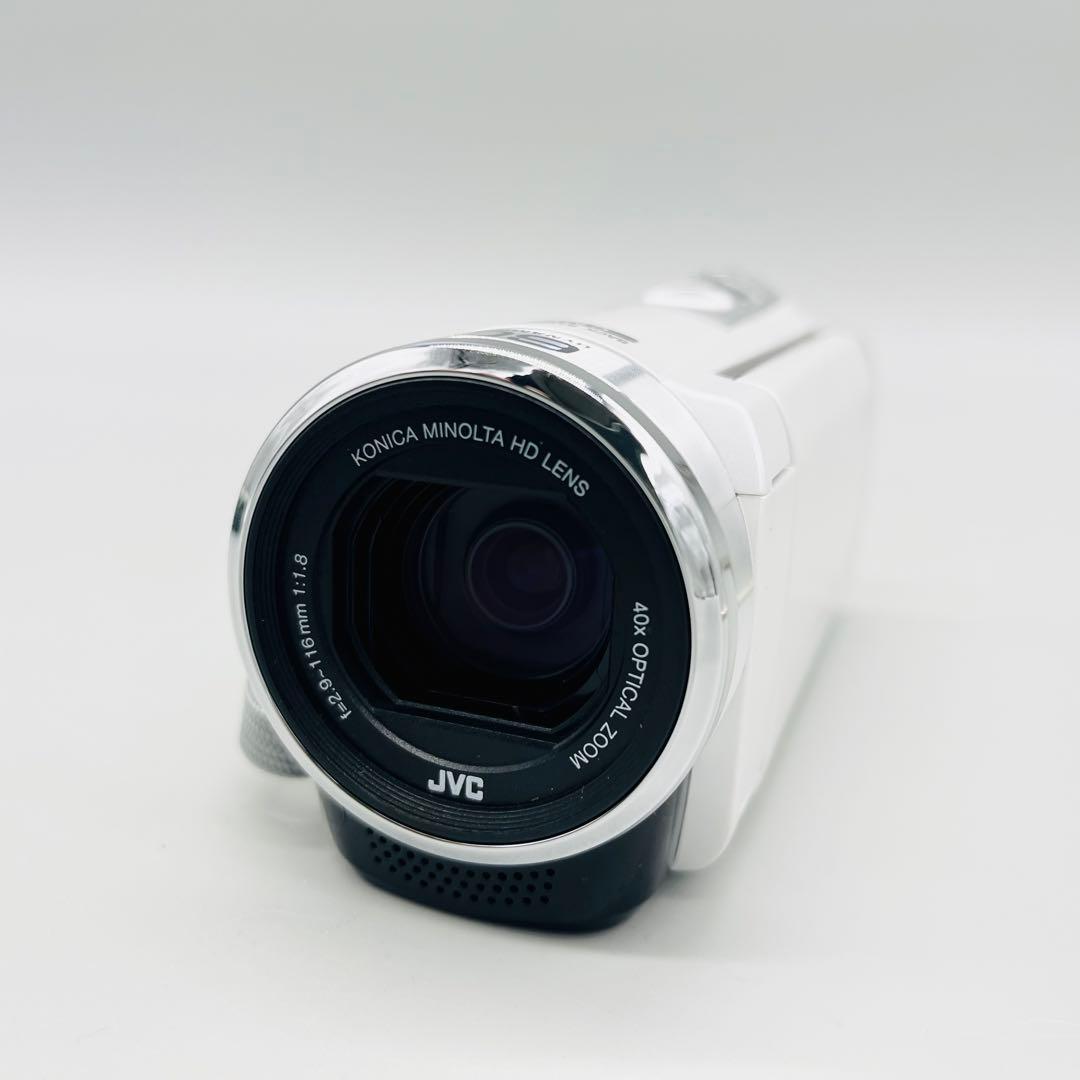 【美品】JVC ビデオカメラ　GZ-E770-W カメラバッグ付