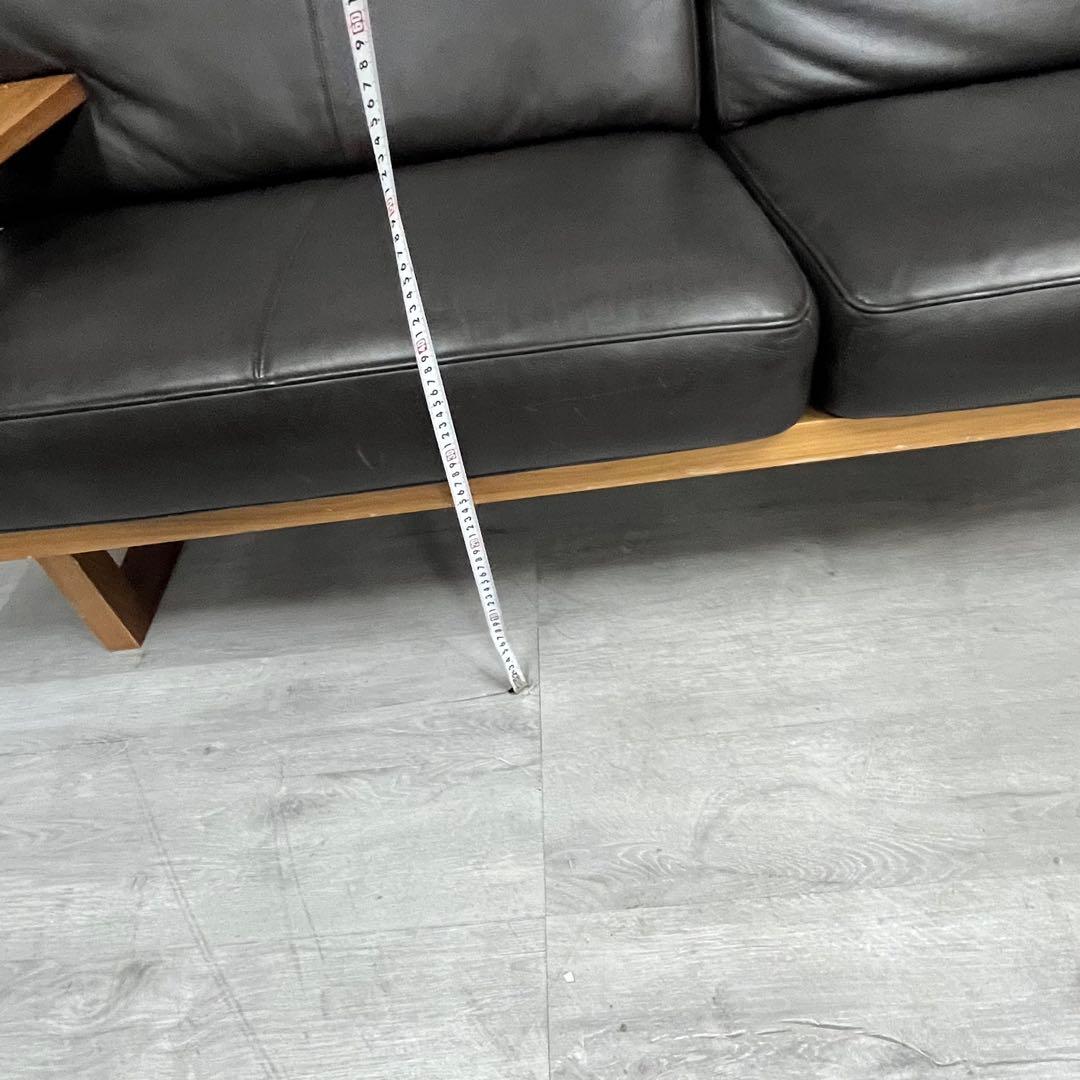 karimoku カリモク　3人掛けソファ 木フレーム 本革