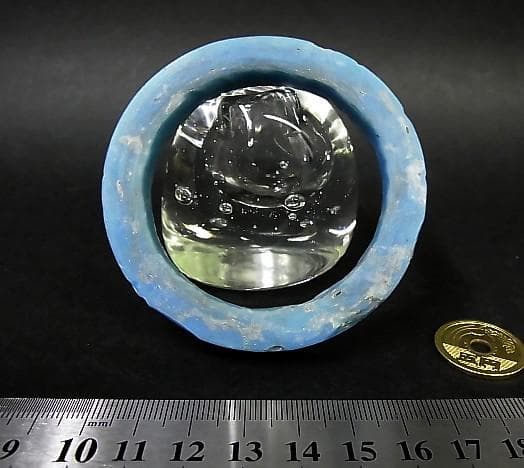 ★R1005★古代　青　ガラス　ブレスレット　ローマングラス　腕輪