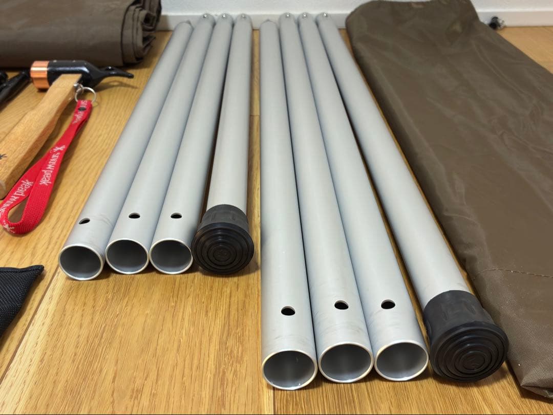 スノーピーク HDタープ\"シールド\"ヘキサM TP-861、ペグハンマー、他