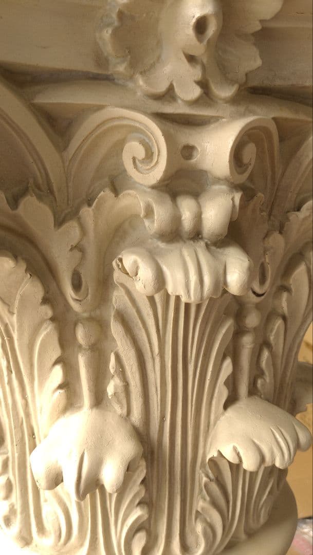 1m 古代ギリシャ建築柱 コリントピラー支柱台座コラム花台歴史西洋置物インテリア