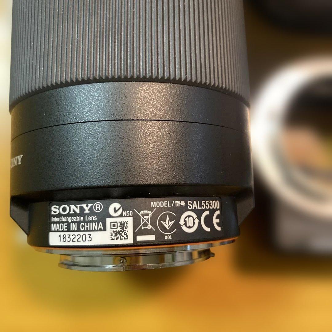 SONY SAL55300 レンズとLA-EA3マウントアダプター