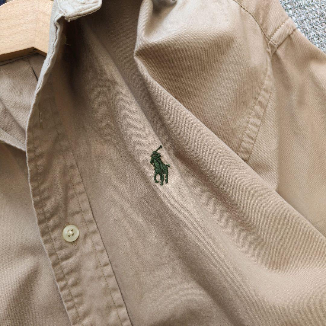 ラルフローレン　国内正規品　オーバーサイズ　ポニー刺繡　コットンシャツ