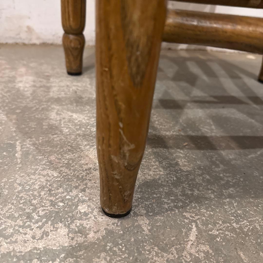 ヴィンテージ　ダイニングチェア　カフェチェア　藁座面