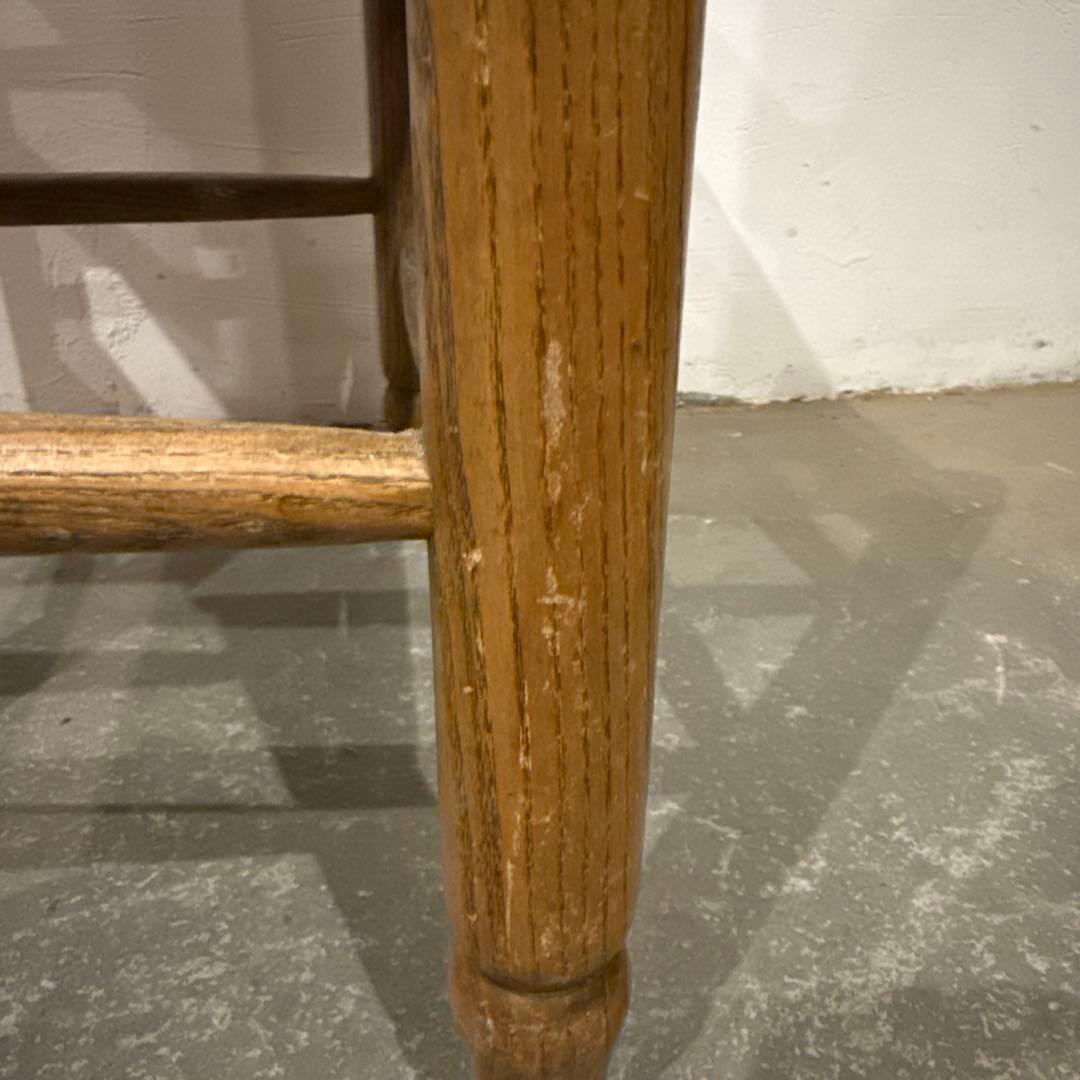 ヴィンテージ　ダイニングチェア　カフェチェア　藁座面