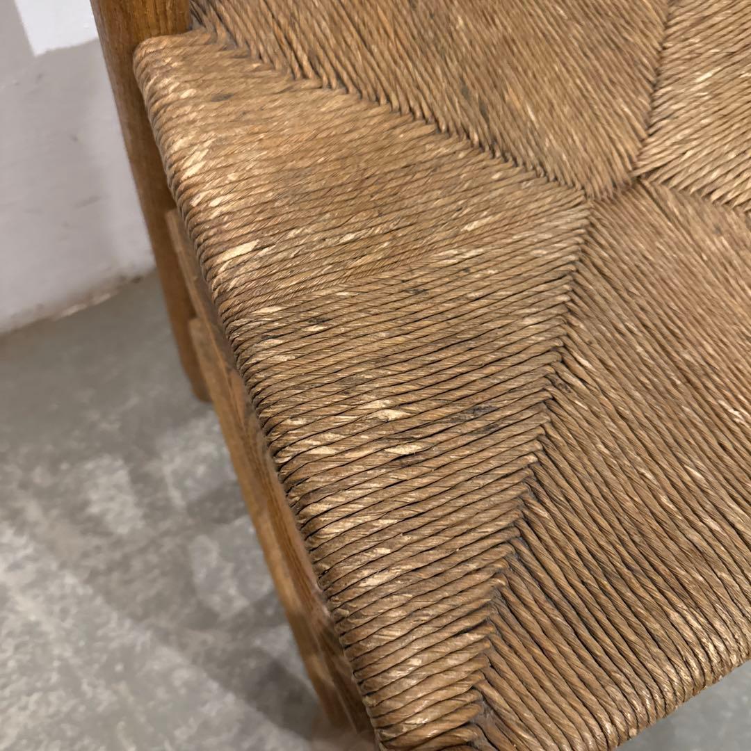 ヴィンテージ　ダイニングチェア　カフェチェア　藁座面