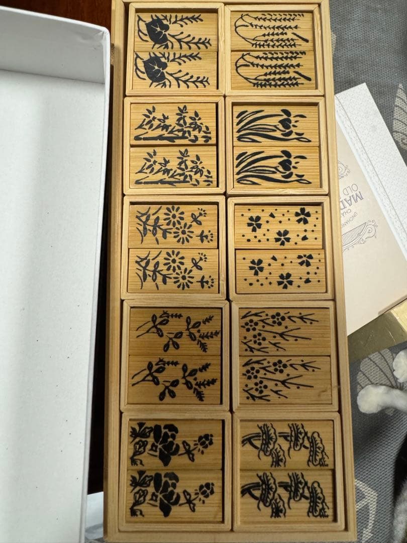 茶道具 七事式道具 十種香札 白竹 影林宗篤作