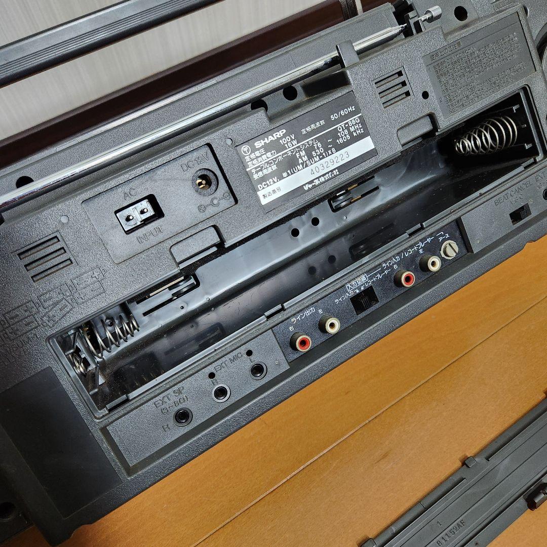 【動作品】SHARP QT-88G ダブルラジカセ