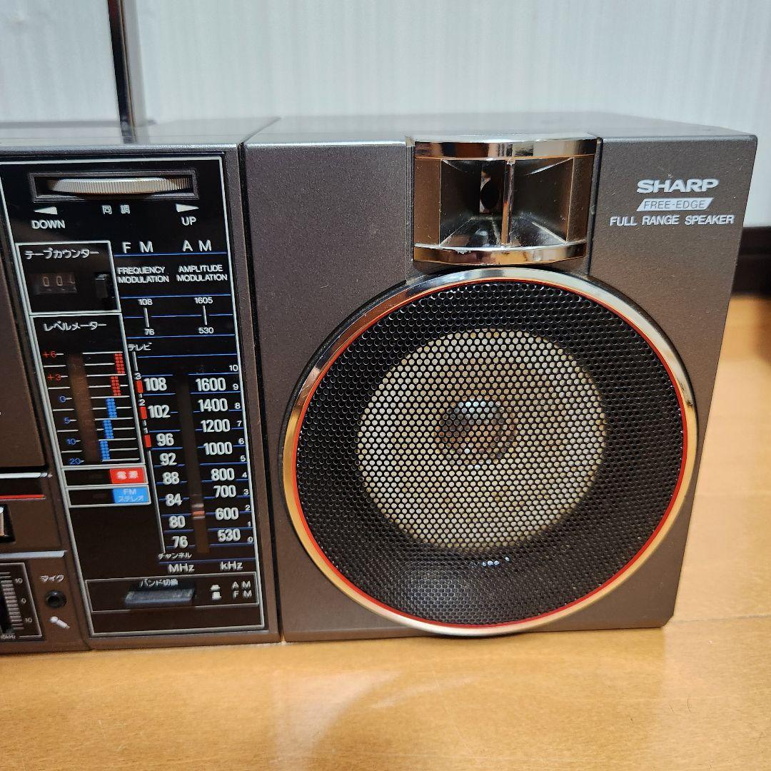 【動作品】SHARP QT-88G ダブルラジカセ