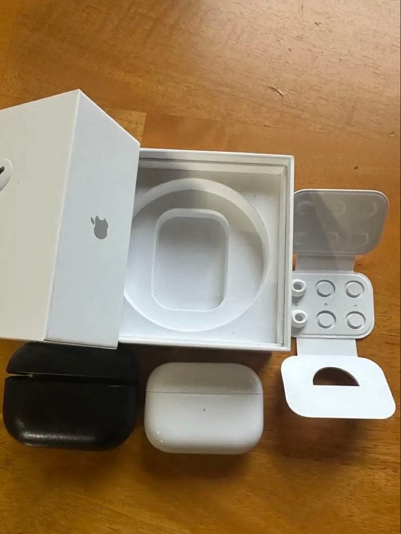 正規品AirPods Pro 2USB-Lightning本体 本革レザーケース