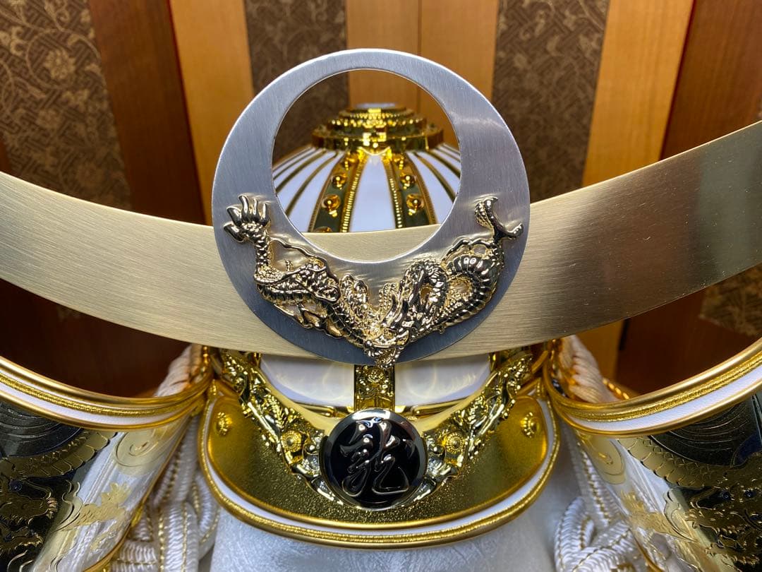 上杉謙信　東京久月　五月人形　着用兜飾り収納セット・着用できる兜