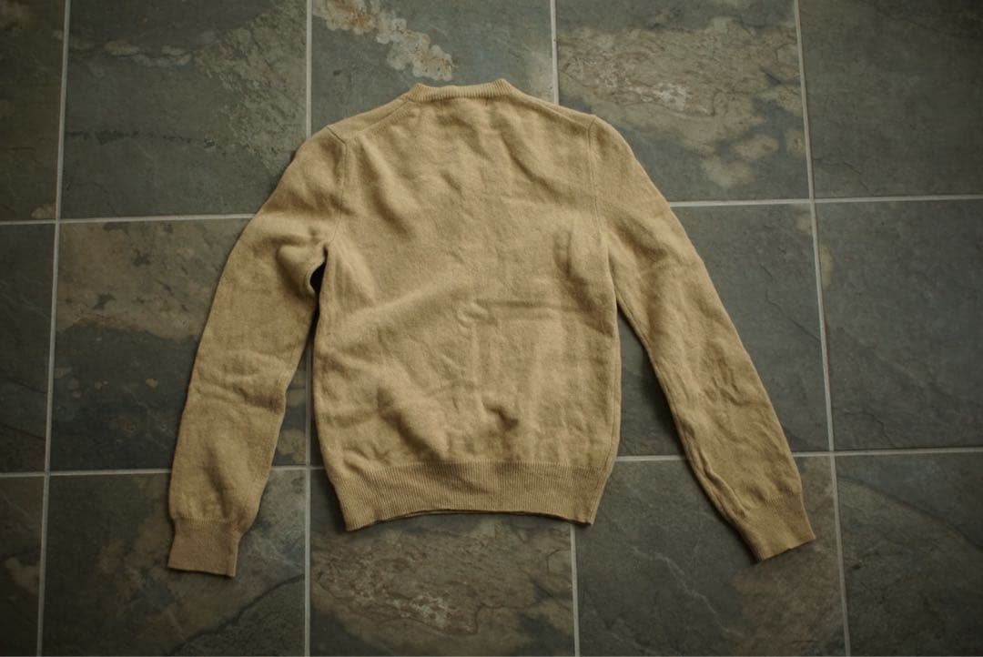 play comme des garcons vネック セーター ベージュ M