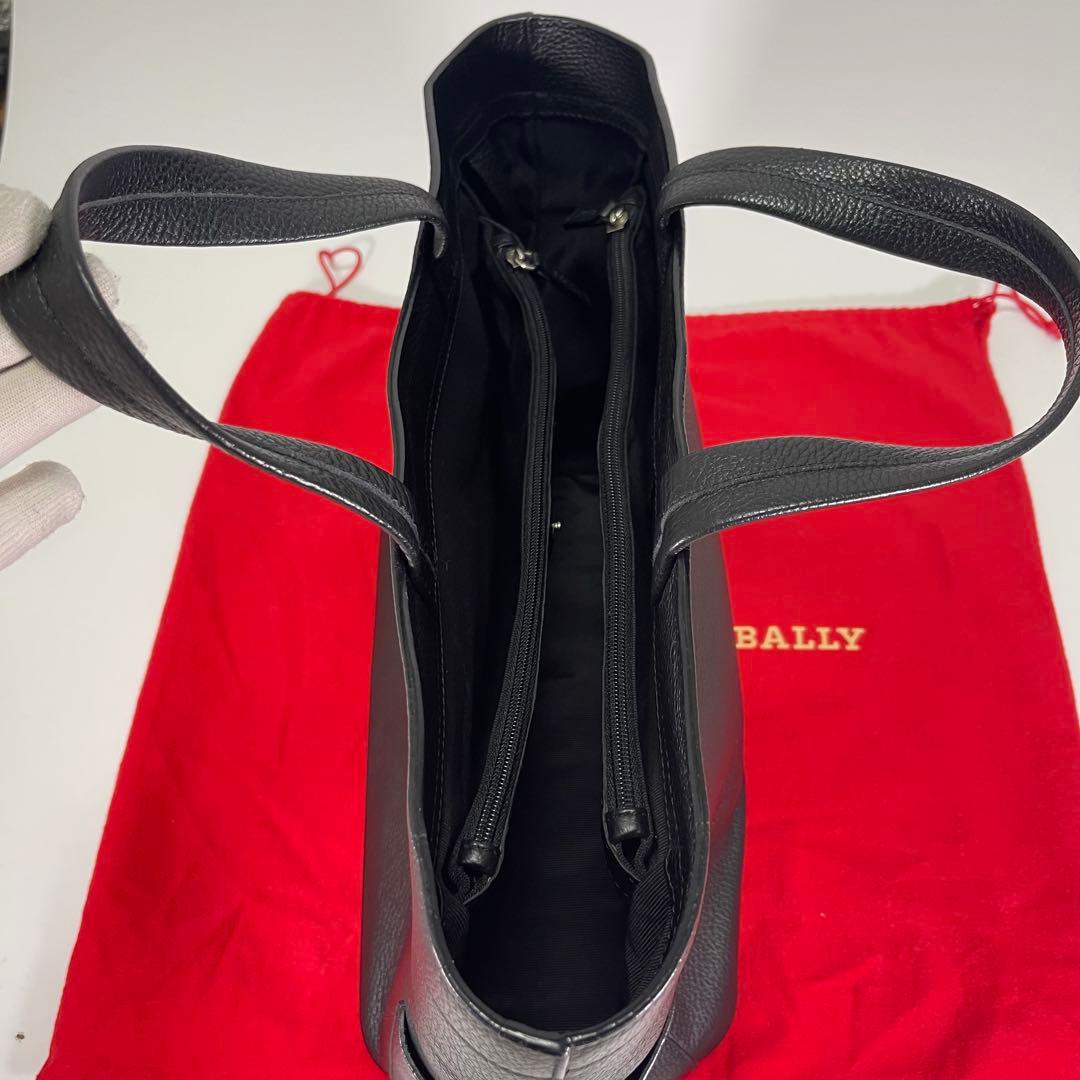 【超美品✨】BALLYバリーメンズビジネスバッグトートレザーBロゴ黒船型A4◯