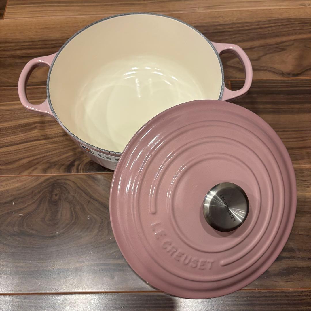LE CREUSET ル・クルーゼ ピンク 両手鍋　20cm