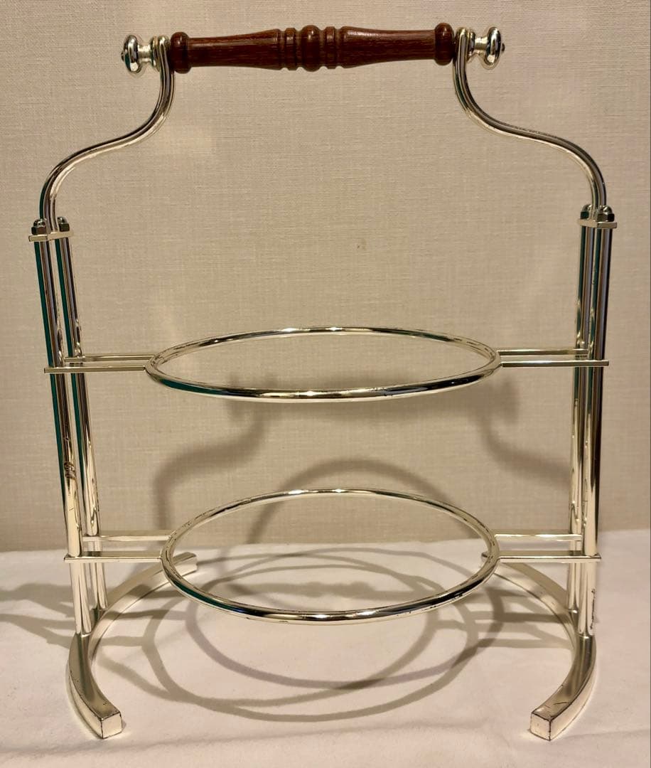 アフタヌーンティー、ハイティー両用２段スタンド