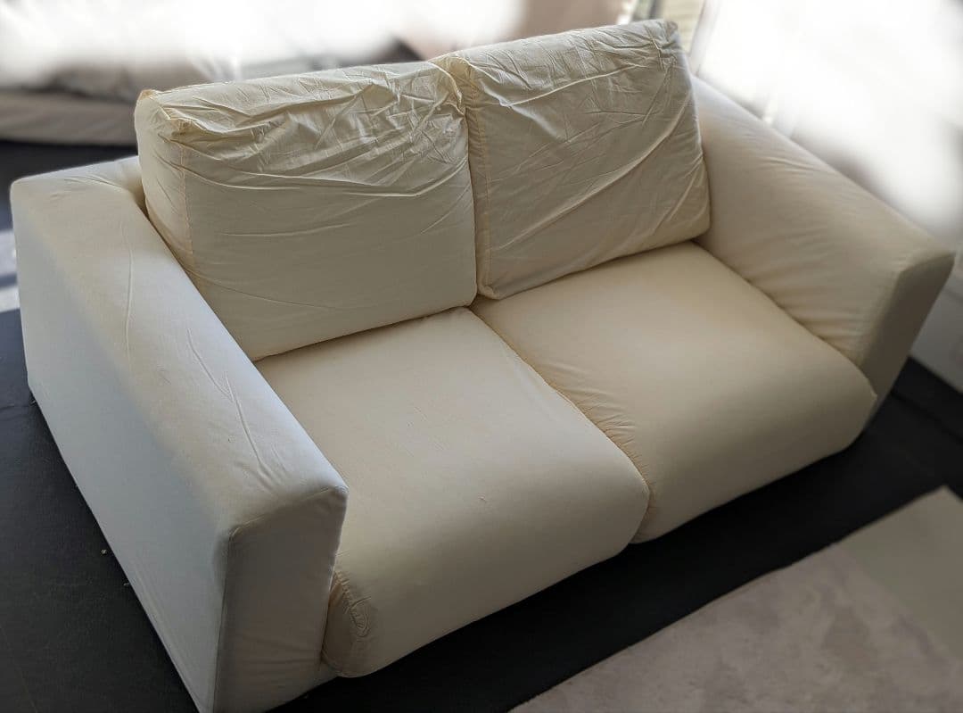 無印　ウレタンポケットコイルソファ　2.5シーター【本体のみ】