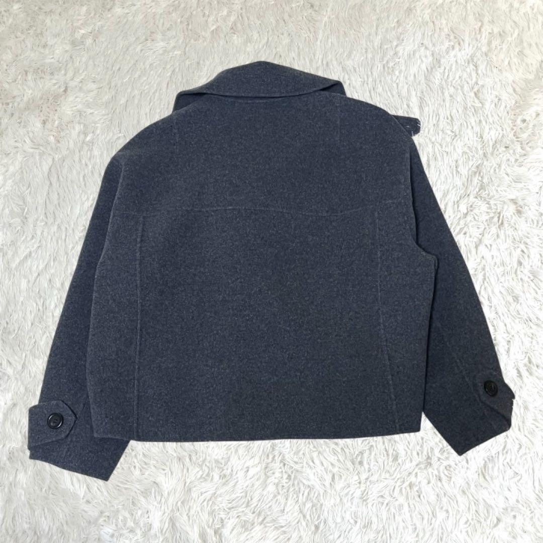 【Mila Owen】美品 ショート丈 リバーダブルコート M グレー