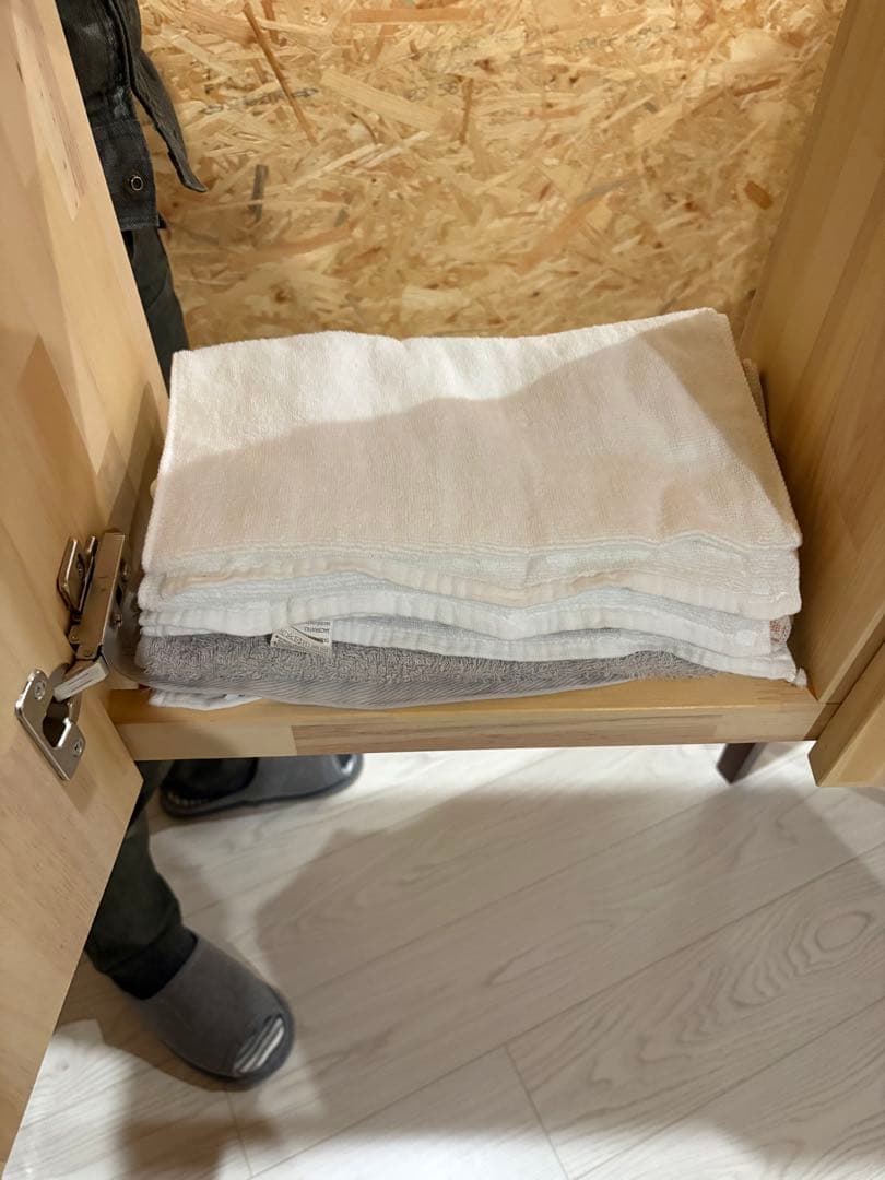 こうじ。 タオルストッカー 2連収納