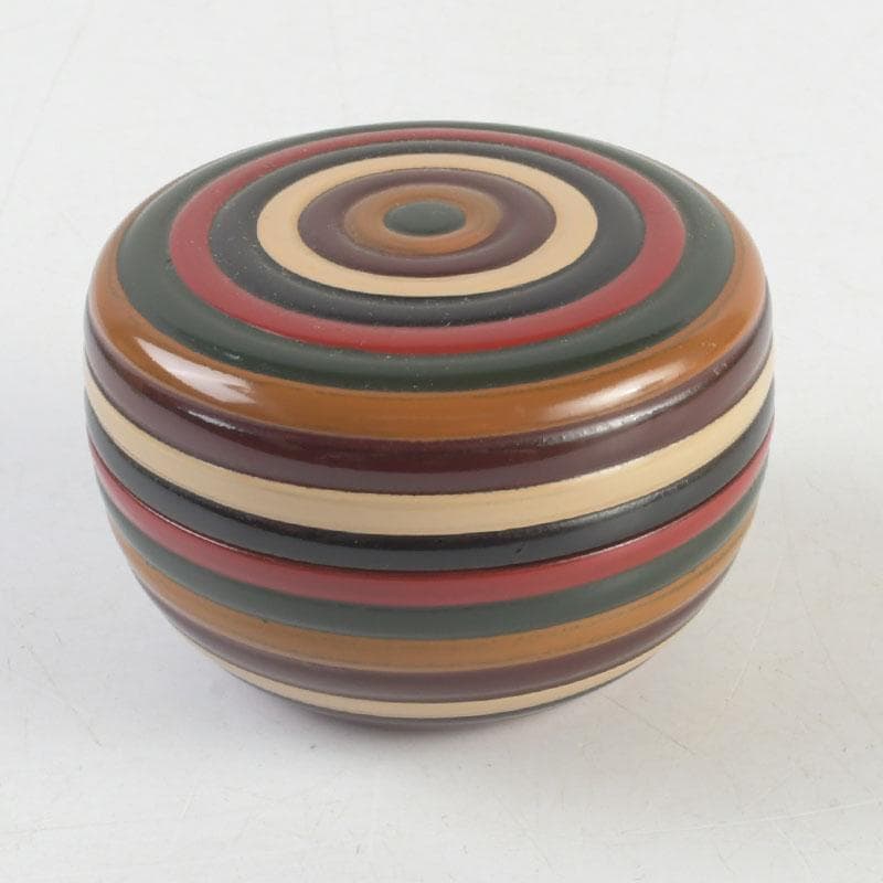 茶道具　輪島塗　高橋朝也 (二代 金浦)　独楽塗　茶器　棗　共箱　V　9567