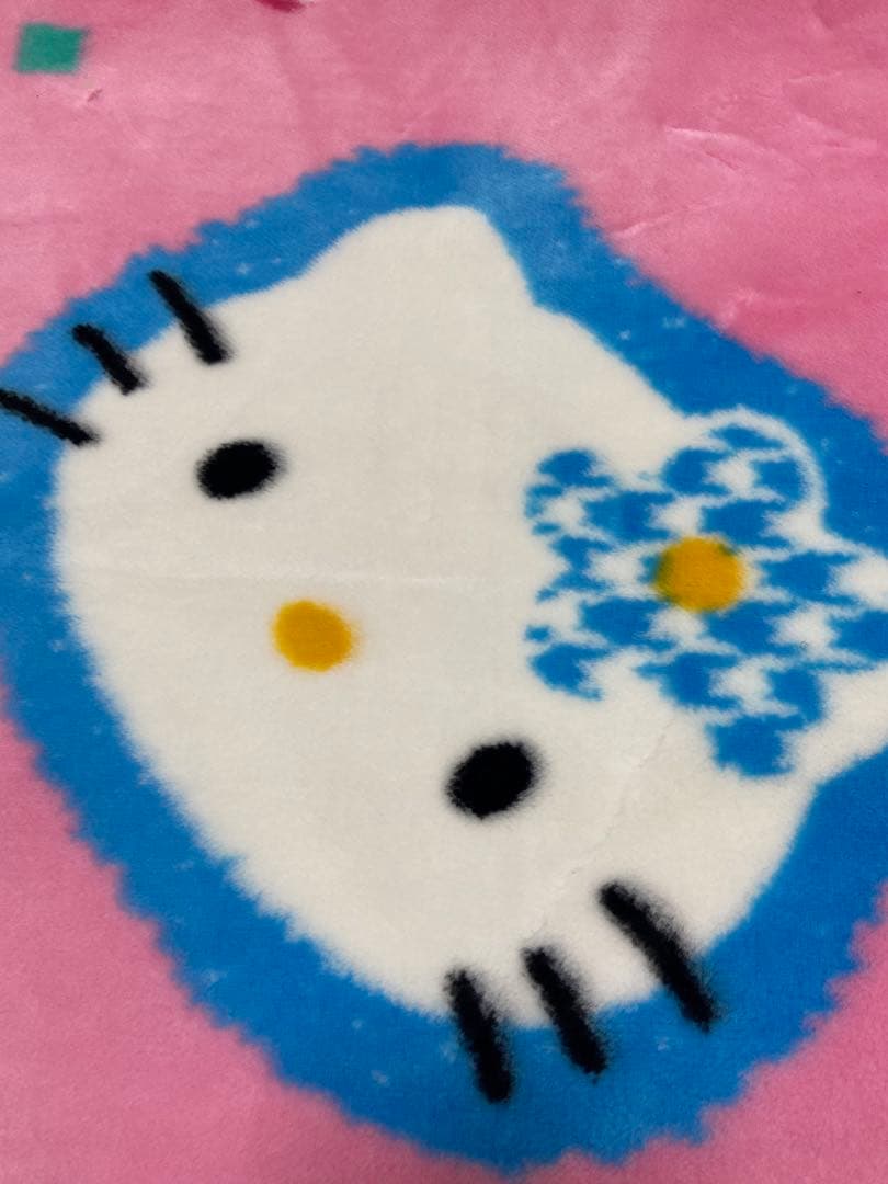 昭和レトロ　ハローキティ カーペット ラグ ブランケット