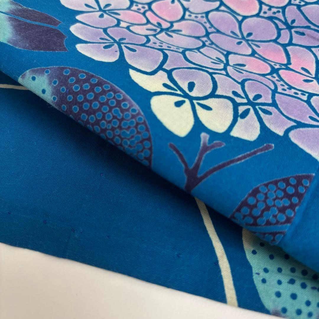 m*i様 AK-7968 夏浴衣 浴衣 裄66.5 注染 コーマ地 紫陽花 盛夏