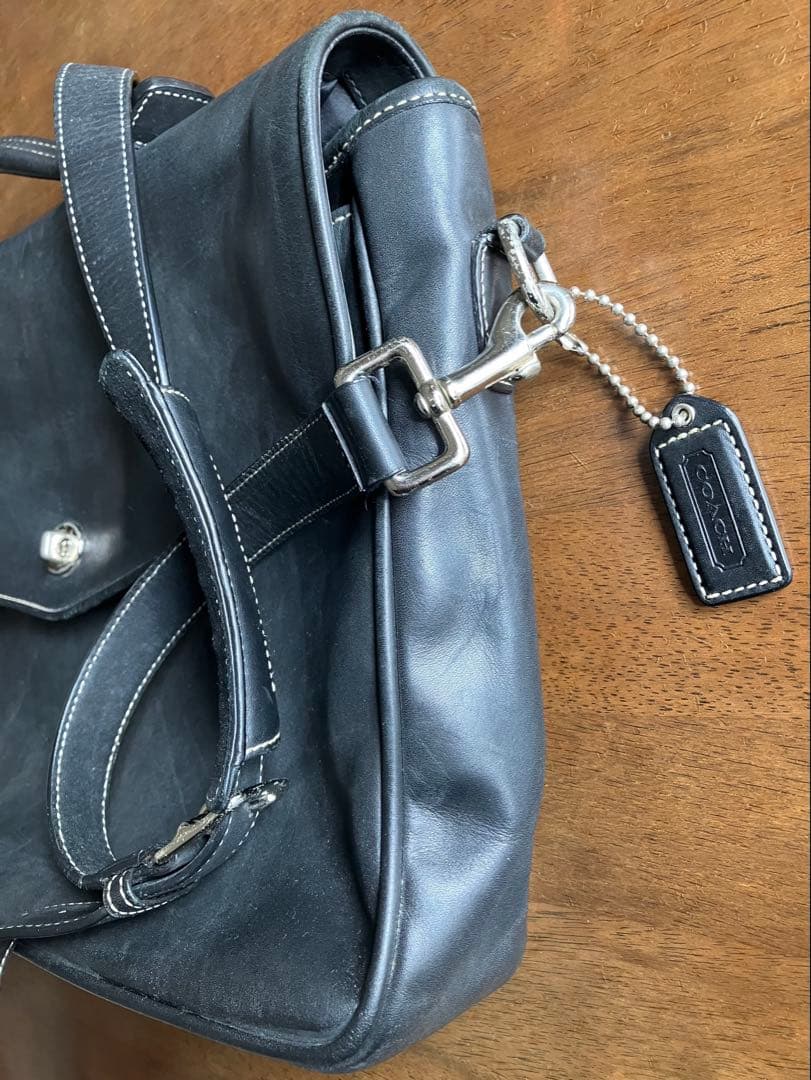 【良品!】OLD コーチ ショルダーバッグ ビジネスバッグ 黒 F06457