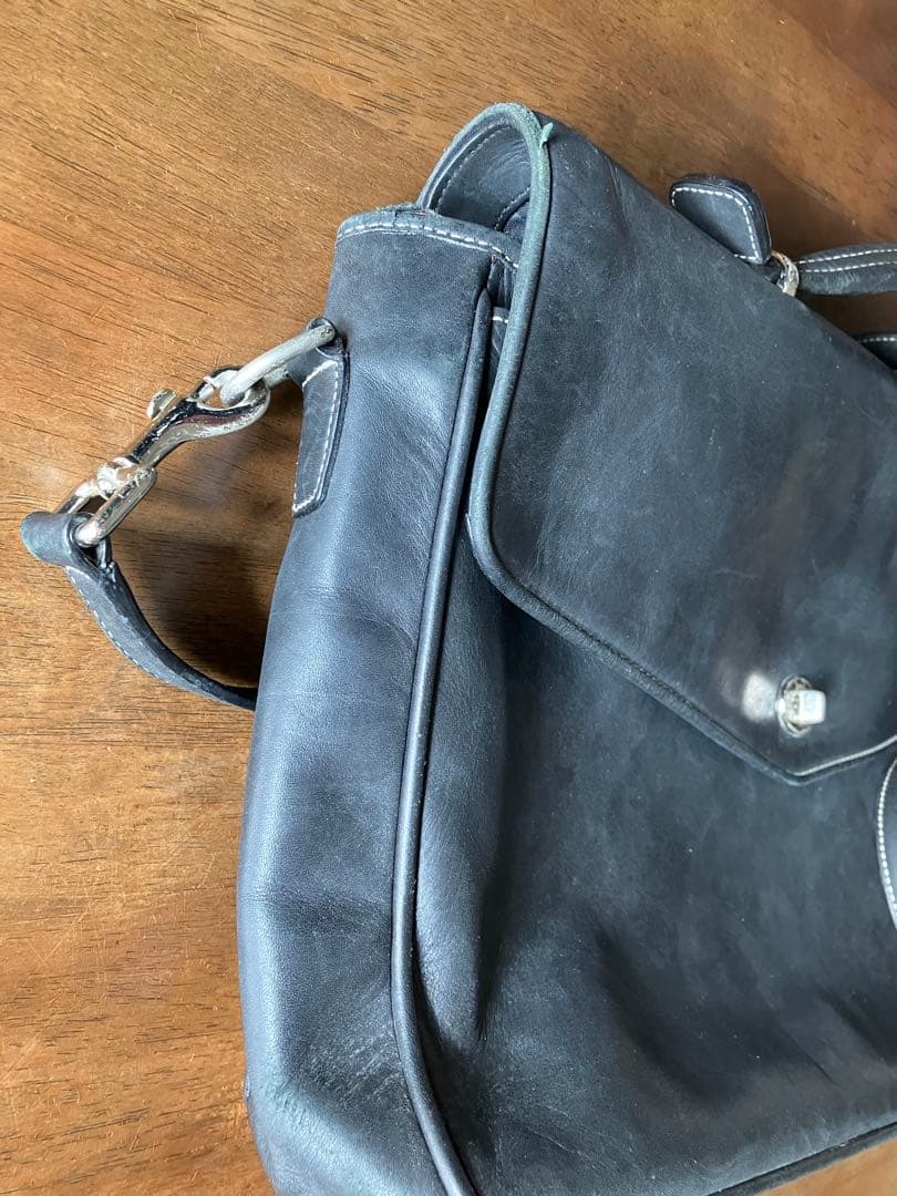 【良品!】OLD コーチ ショルダーバッグ ビジネスバッグ 黒 F06457