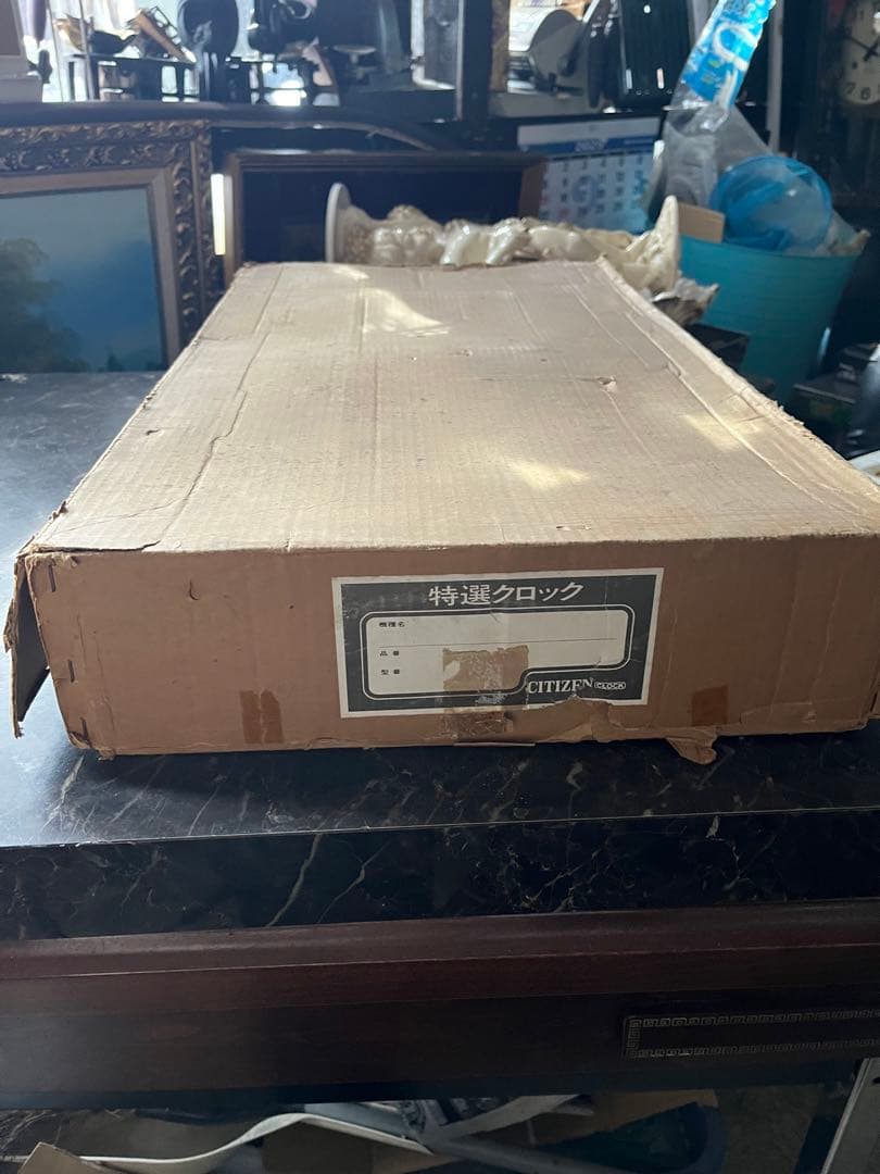 バラのブロンズ調掛け時計、ブロンズ調クォーツ掛け時計、新品時計、デッドストック