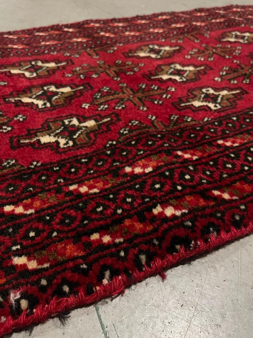 ⚫︎Vintage rug⚫︎114cm×47cm　トルクメン絨毯　アフガン