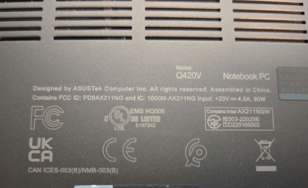 ASUS Zenbook 14X OLED Core i7 13世代 16GB