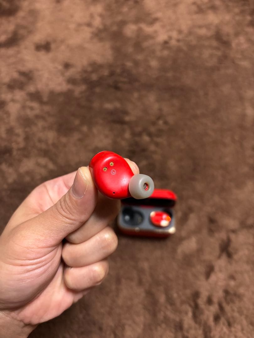 AVIOT ワイヤレスイヤホン レッド