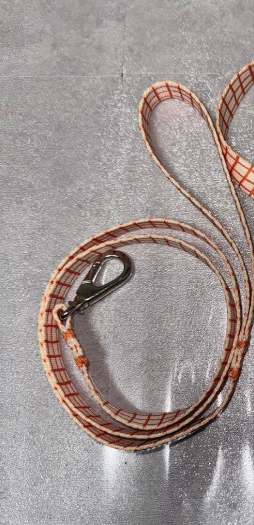 inuno. 8の字ハーネス リード セット アイボリー×オレンジ