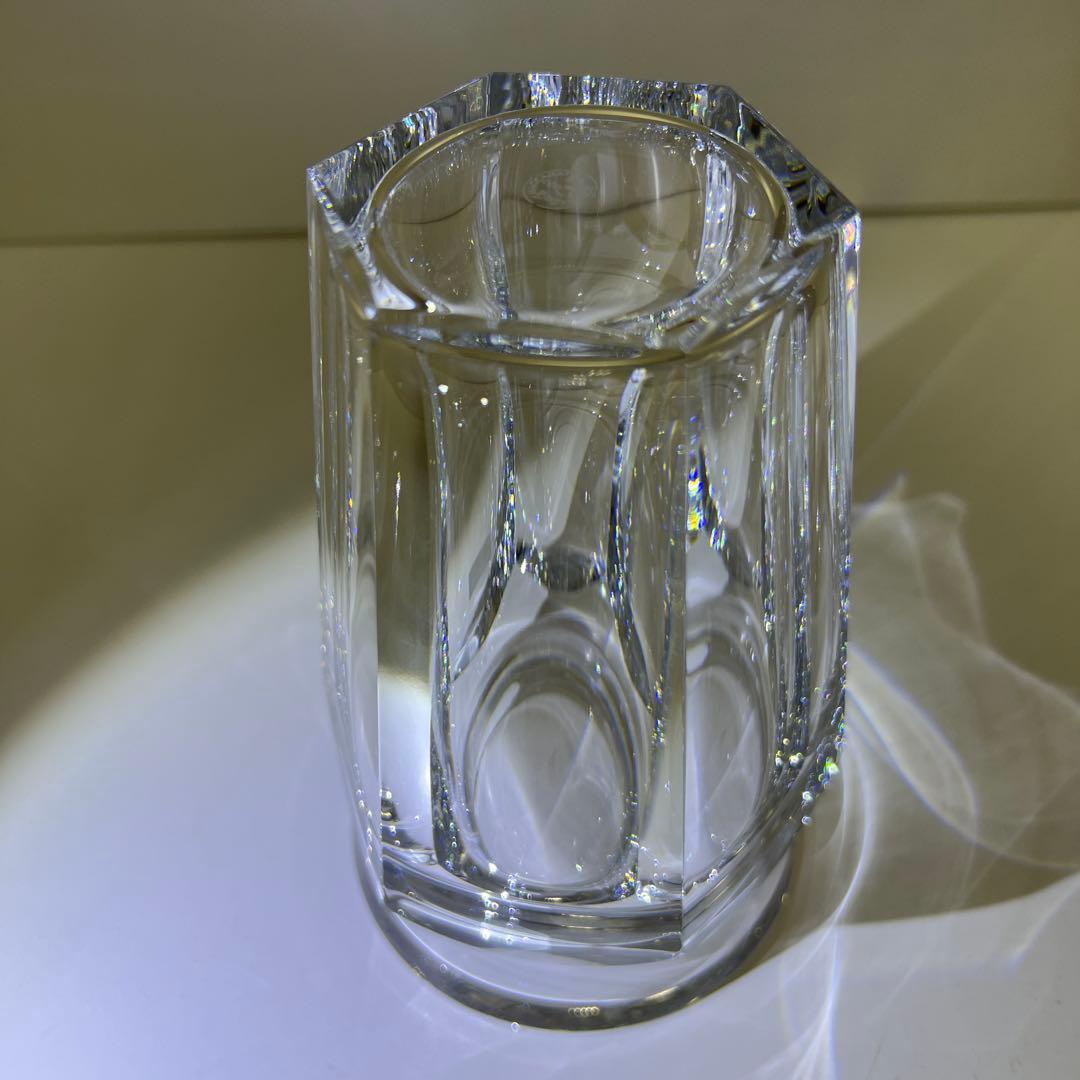 バカラ　アルクール花瓶　共箱　高さ17㎝　東Y7-1119☆1F