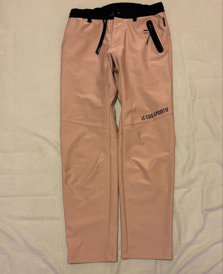 le coq sportif フード付きジャケット パンツベージュセットアップ