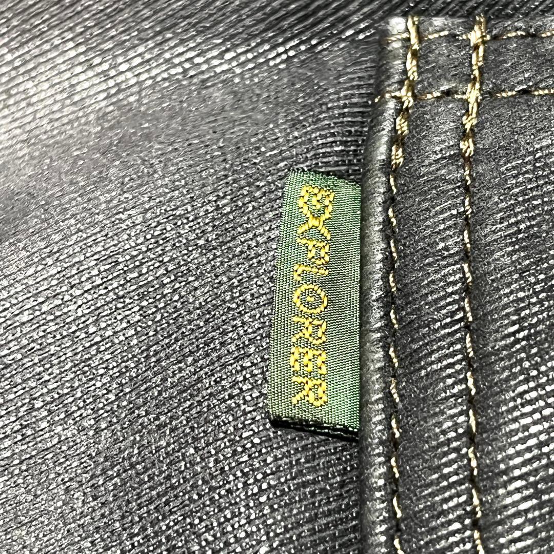 ★クシタニ★EXPLORER JEANS★5058★レザーパンツ★W32★黒★