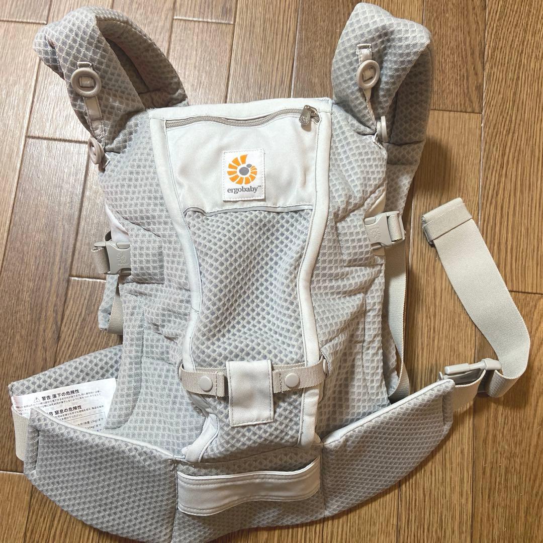 【試着のみ】エルゴ 抱っこ紐 アダプト ソフトフレックス ライトグレー メッシュ