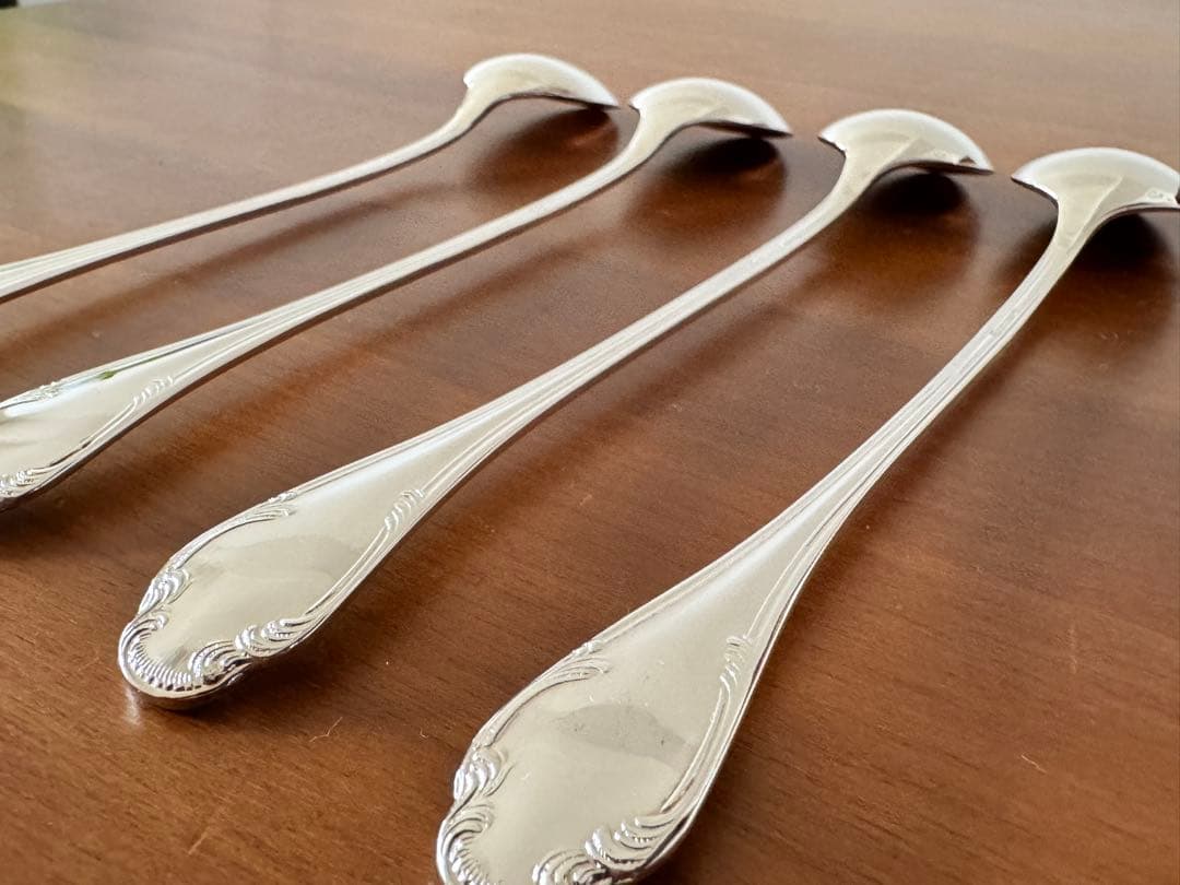 クリストフルホテル モノグラム　 パフェスプーン 4本