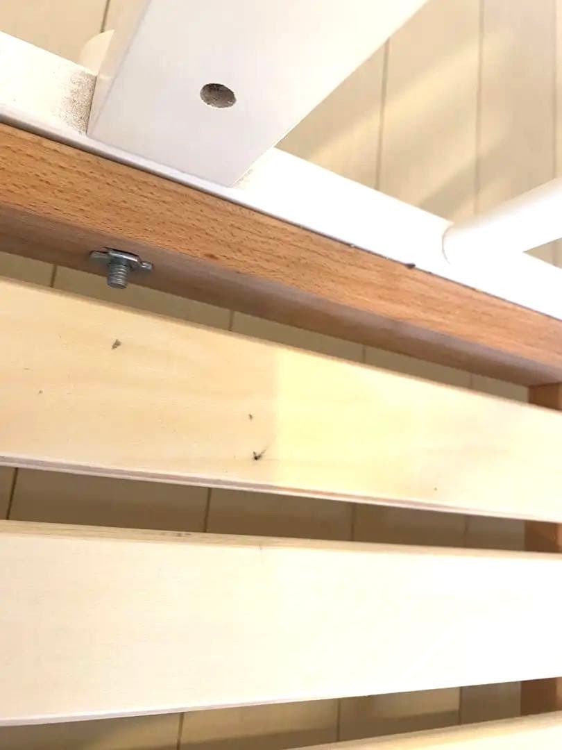 ファルスカ färska ベッドサイドベッド 03 ホワイト 添い寝安全ベルト付