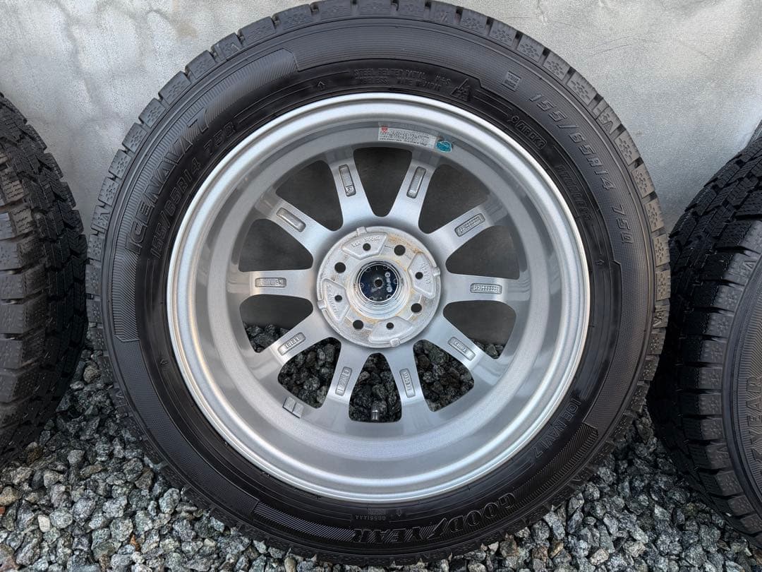 軽自動車14インチ　スタッドレスタイヤ＋ホイールセット　155/65/14
